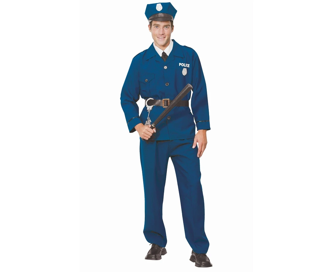 Role play-set for adult Policeman (shirt, pants, belt, hat,), size 52